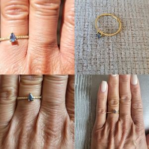 Alexandrite and diamonds 18k Yellow Gold Ring